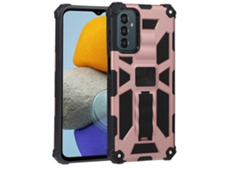 Capa Magnética De Tpu Pc À Prova De Choque Com Suporte Para Samsung Galaxy M23 5g / M13 4g
