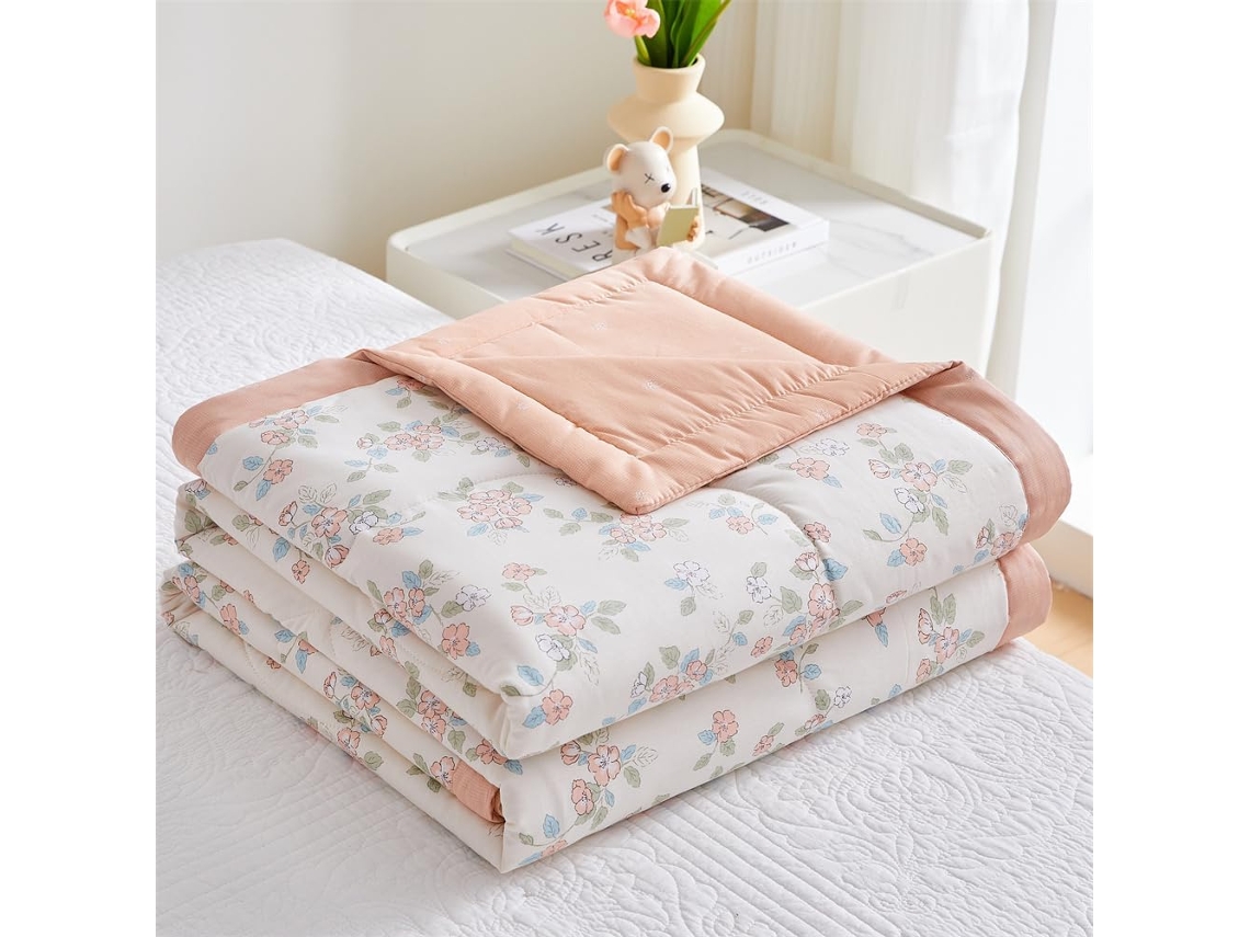 Colcha Acolchoada Fansu Capa de Cama Manta para Ar Condicionado Edredom Conjunto 100% Algodão Sofá com Estampa
