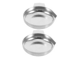 Conjunto De 2 Bandejas De Pesagem Reutilizáveis Em Aço Inoxidável Para Joias E Utensílios De Cozinha Gokoco