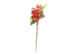 Laxiscreed Enfeites De Natal Com Frutos Vermelhos E Flores Artificiais Para Decoração Festiva