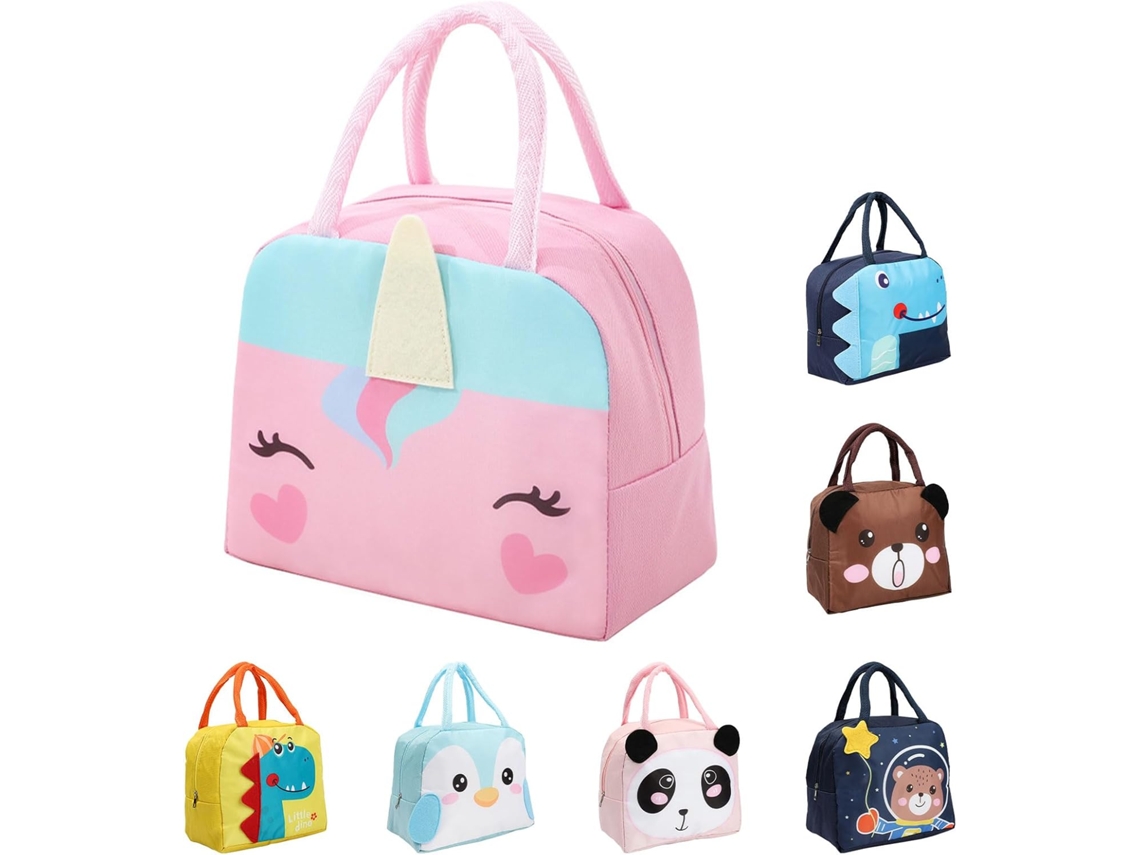Lancheira térmica reutilizável Aquaforge para meninos e meninas com design de desenho animado