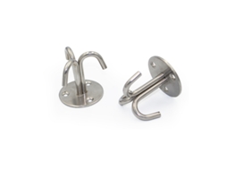 Conjunto De 4 Ganchos De Aço Inoxidável (três Garras), Gancho Prateado, Cabide Para Uso Externo, Gancho Para Pendurar Roupas