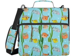 Pasta Documentos Com Alça De Ombro, Vários Bolsos De 3, 8cm, 3 Estojos Em Formato De Sino, Pasta Documentos