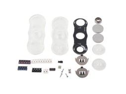 Aetheria kit Diy Eletrônico Giroscópio de Polegar com Efeitos de Luz Led Diferentes e Shell de Acrílico