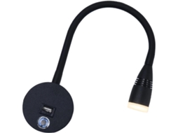 Luminária de Leitura Usb de Parede com Controle Remoto e Ajuste de Altura para Quarto. SFUSHOS
