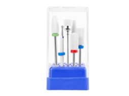 Kit De 7 Brocas De Esmeril Para Unhas Em Cerâmica - Ferramenta De Manicure Para Polimento E Lixamento Diy