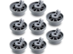 Conjunto de 8 Rodízios de Reposição Duráveis para Lava louças 165314 AQUAFORGE (para o Cesto Inferior)