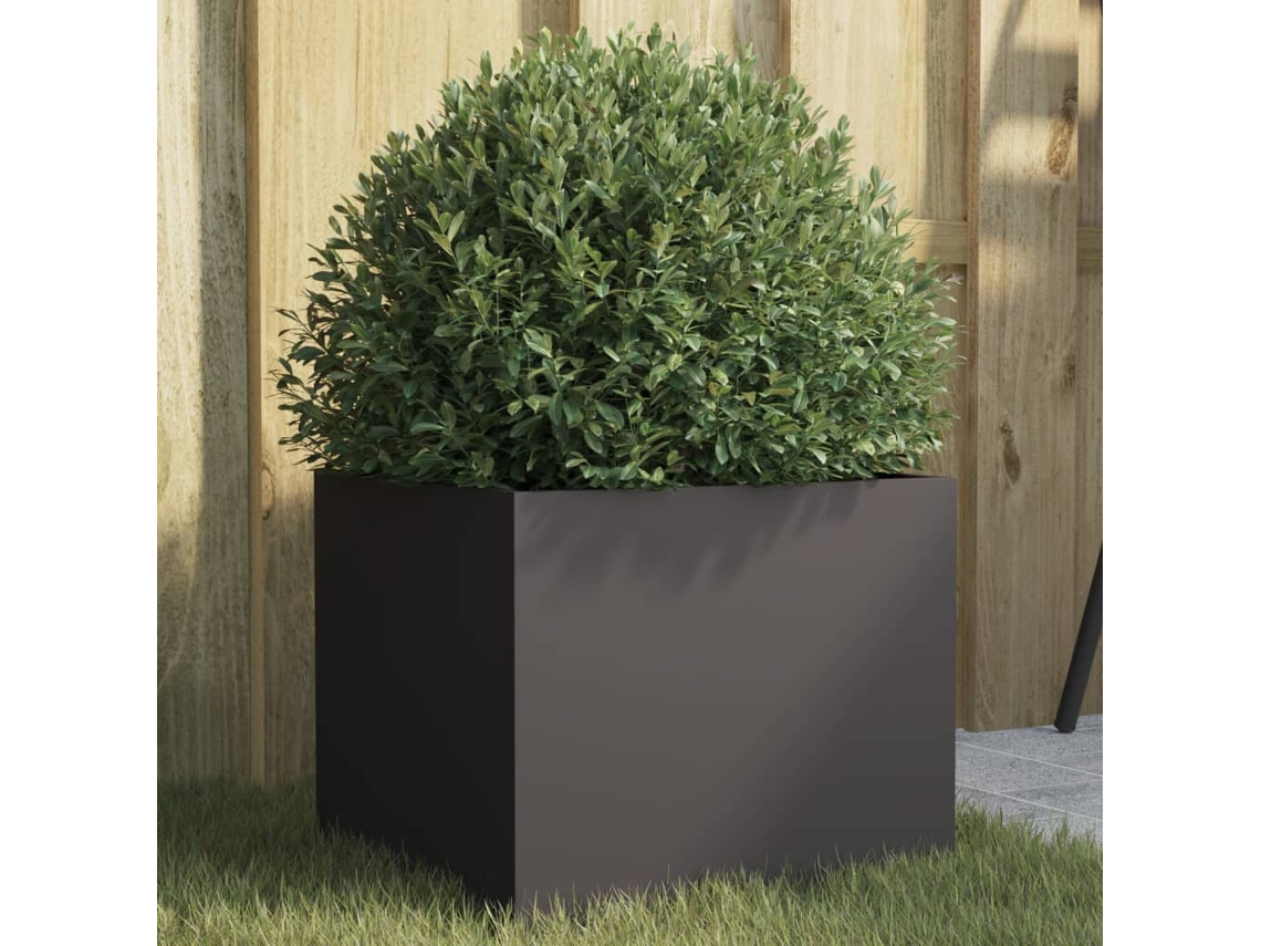 Vaso/floreira 32x30x29 Cm Aã§o Preto Dkd Home Decor