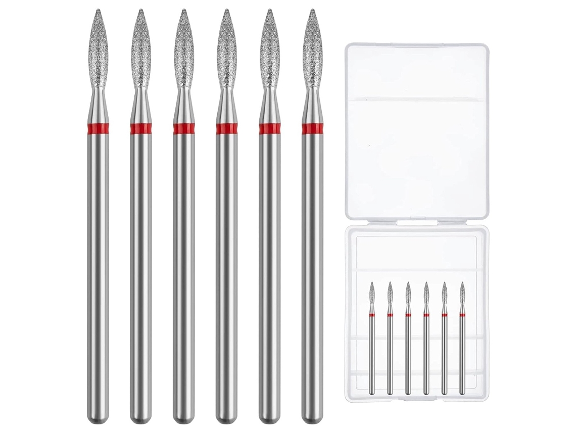Conjunto De 6 Brocas Diamantadas Para Manicure