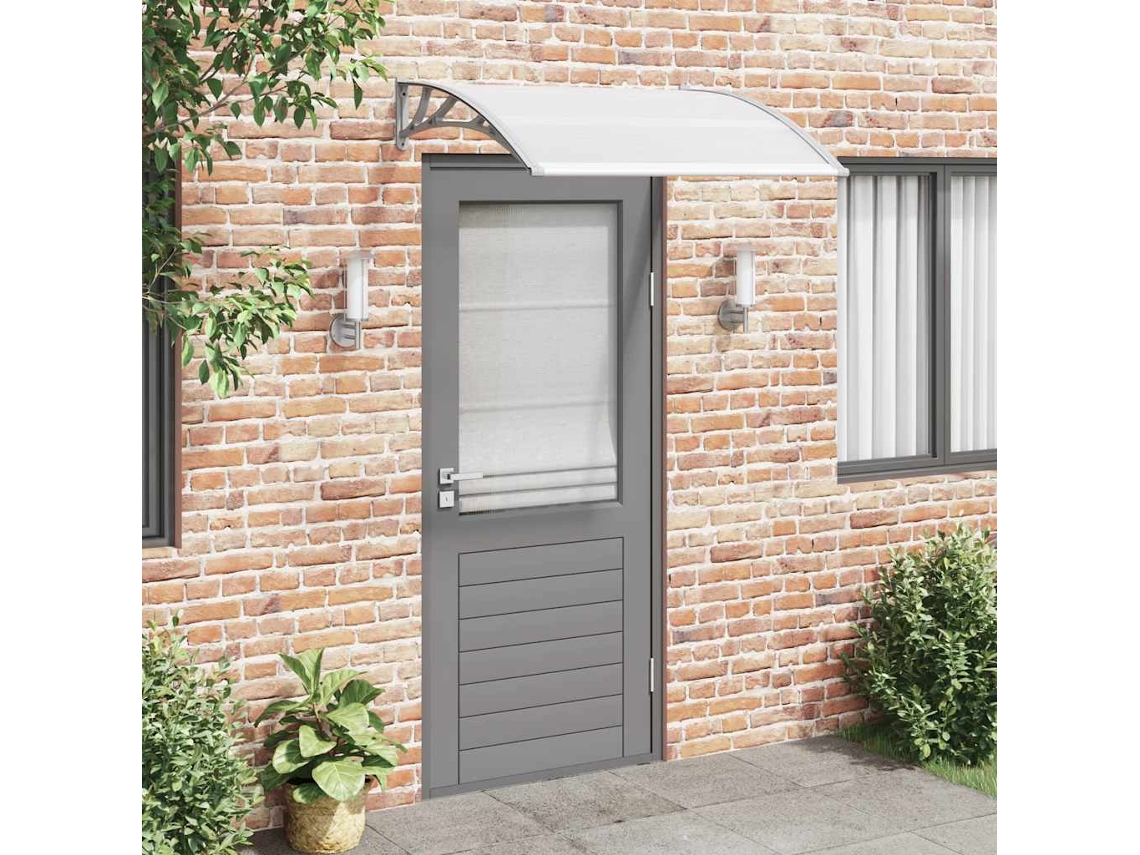 Vidaxl Toldo De Porta 120x100 Cm Pc Cinzento