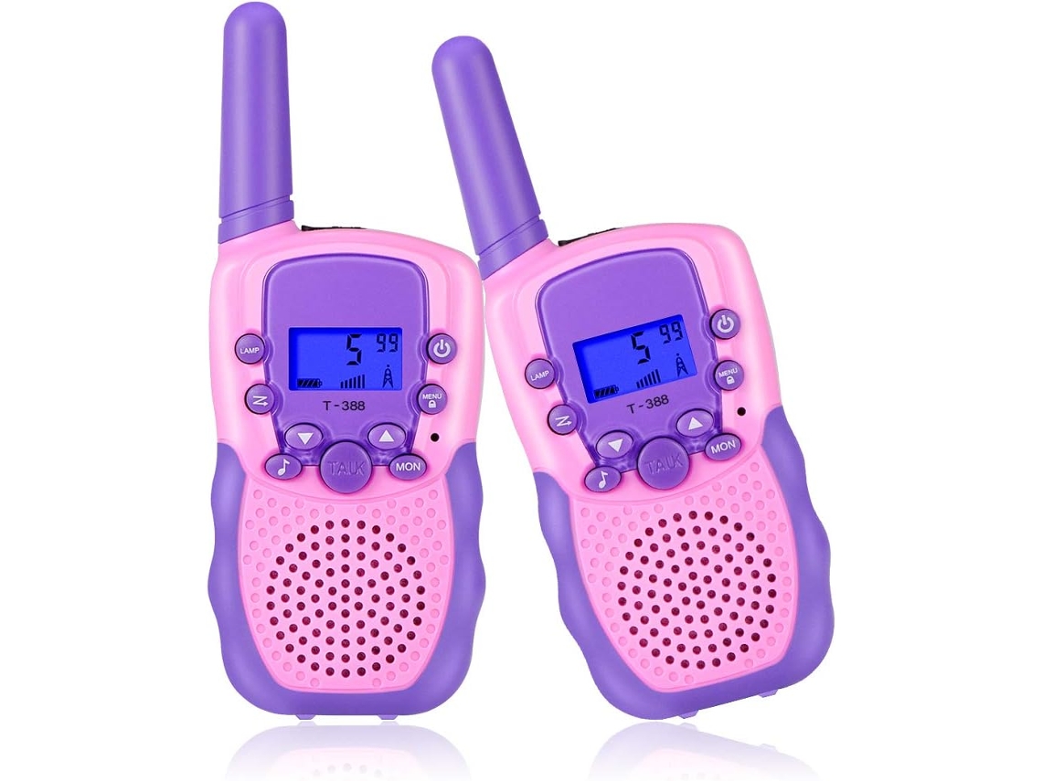 Brinquedo Para Meninas De 3 A 12 Anos, Rádio Walkie Talkie Infantil Bidirecional Com 8 Canais. Brilvibera