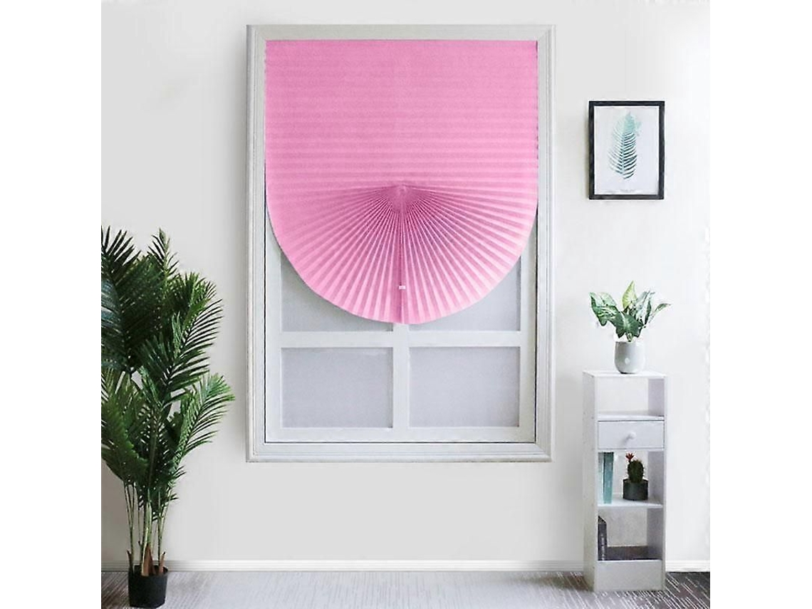 Persianas Plegables Autoadhesivas Semiopacas Para Ventanas Puertas 60x150cm Rosa 60x150cm Rosa