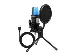 Microfone Condensador, Adequado Para Transmissões Ao Vivo, Laptops, Desktops E Microfones Com Fio Para Pc.
