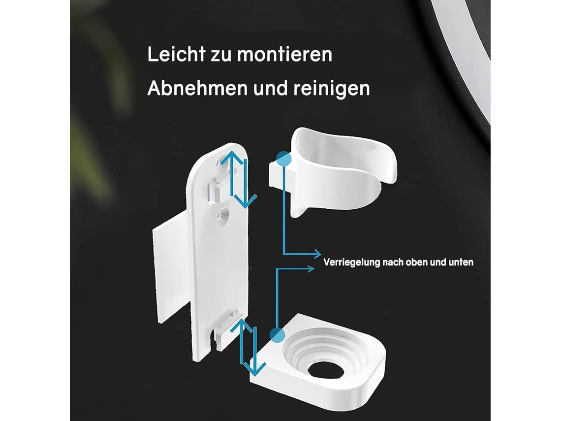 Suporte Para Escova De Dentes Elétrica, Pacote Com 6 Unidades, Ajustável, Em Abs, Adesivo, Para Banheiro - Branco