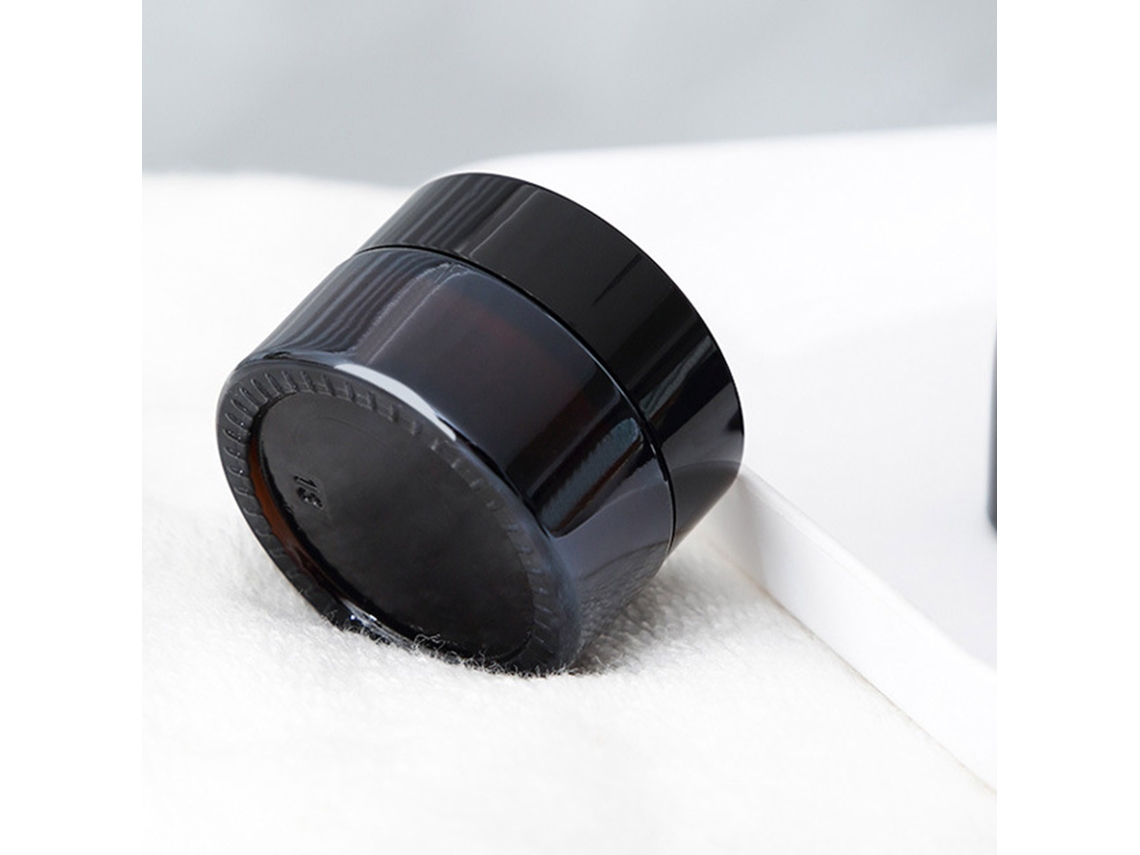Glass Cosmetic Jar Empty Sample Container (light Shielding, Leakproof Lid) Brown 50g Eoocoo