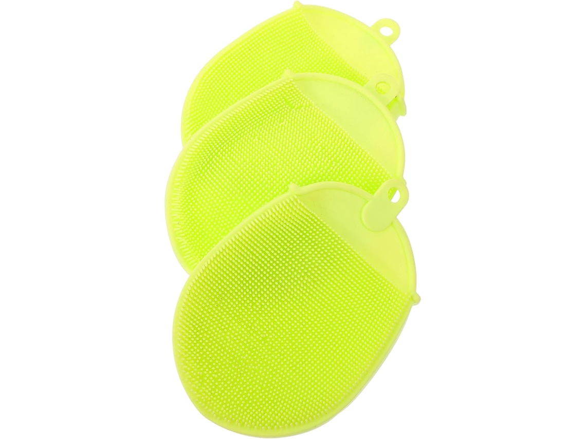 Conjunto Valiclud Com 3 Escovas De Silicone Para Banho, Ideais Para Massagem Corporal, Esfoliação Suave E Limpeza