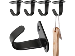Ganchos Reforçados, Conjunto De 5 Peças, Sem Necessidade De Furar, Suporte De Fixação Resistente.