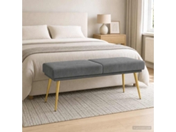 Vidaxl Banco De Camadas Duplas Cinzento-escuro 120 X 45 X 46 Cm Veludo