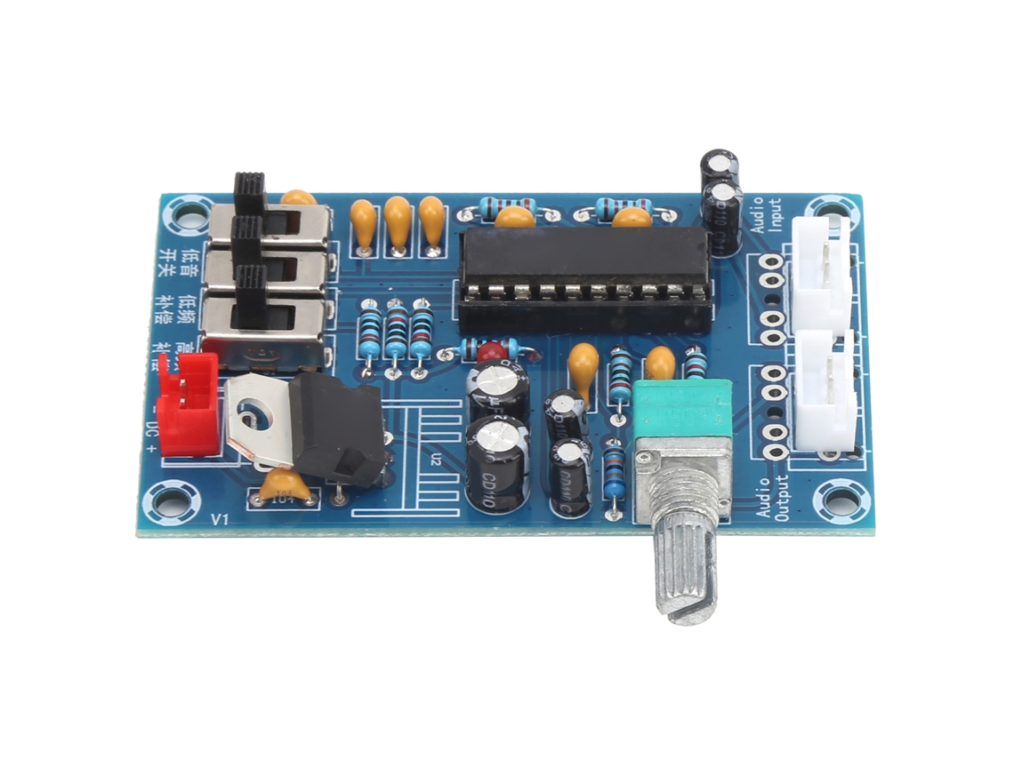 Placa Pcb De Efeito Sonoro Com Ajuste De Baixo Xh-a906