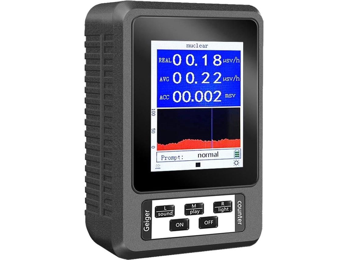 Detector De Radiação Nuclear, Contador Geiger, Equipamento De Monitoramento, Medidor Digital Portátil, Alta Sensibilidade E Precisão Zeuxo