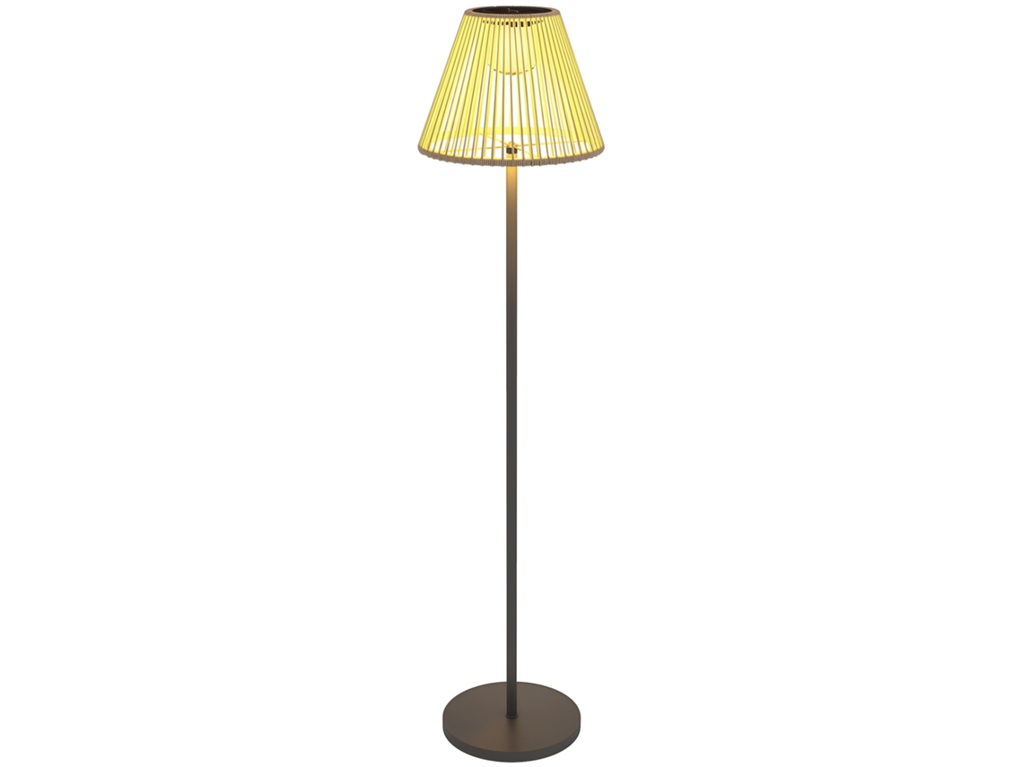 Lâmpadas Solares De Piso Lâmpadas Solares De Rabat Com Sensor De Luz 25 Luzes Led Estilo Luminária Solar Ø33 X 135 Cm