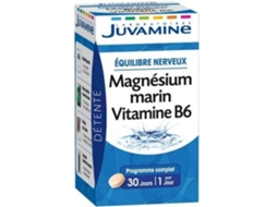 Suplemento Alimentar - Juvamine - Equilíbrio Nervoso - Magnésio Marinho - Vitamina B6 - 30 Comprimidos
