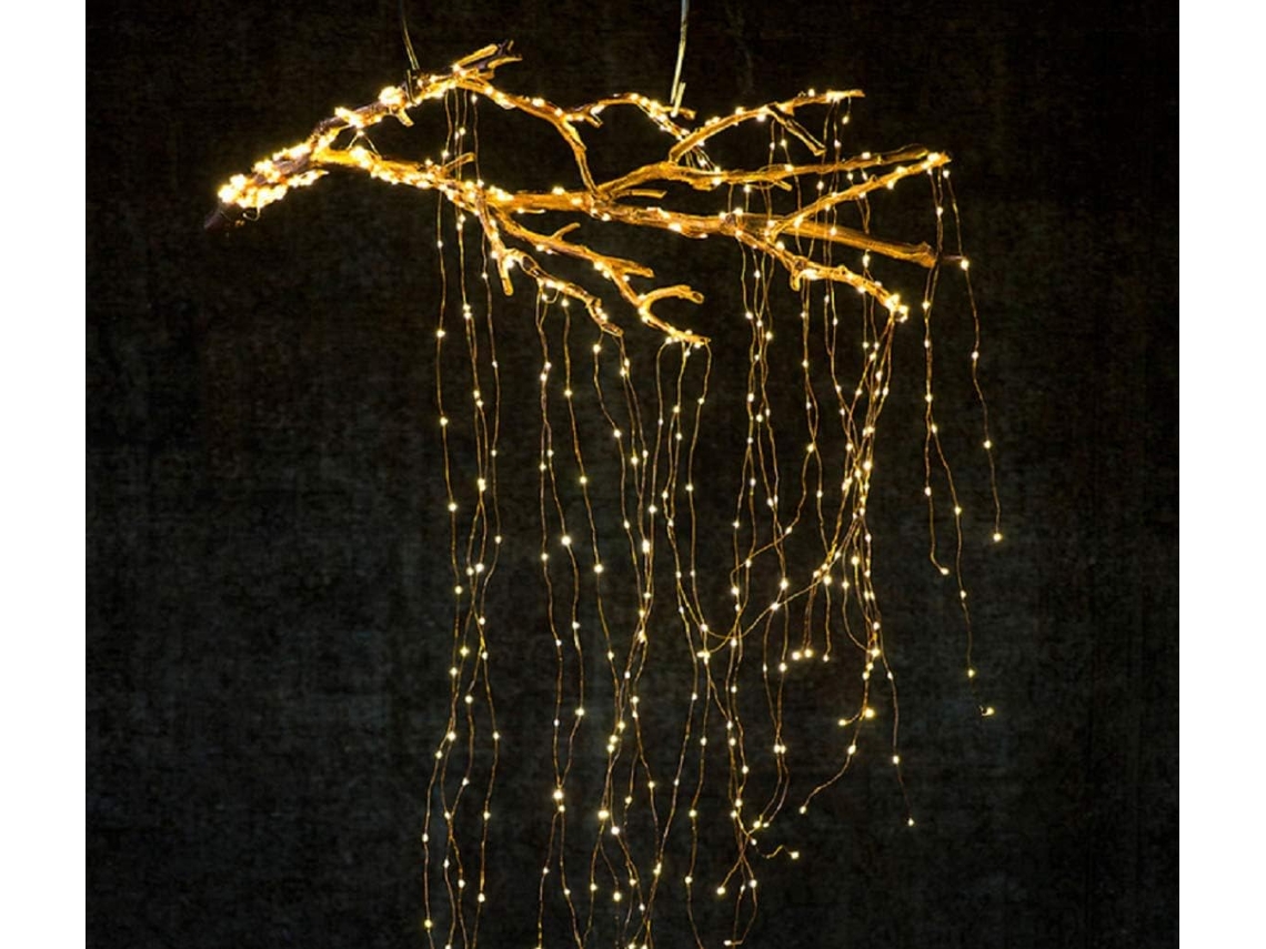 Luzes de Galho Natal com Plugue, Cordão de Luzes de Fada 3 Metros com 300 Leds BRILVIBERA (9, 8 Pés)