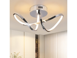 ZMH Luminária de teto LED moderna para sala de estar, 12W, 3000k, para quarto, corredor e cozinha