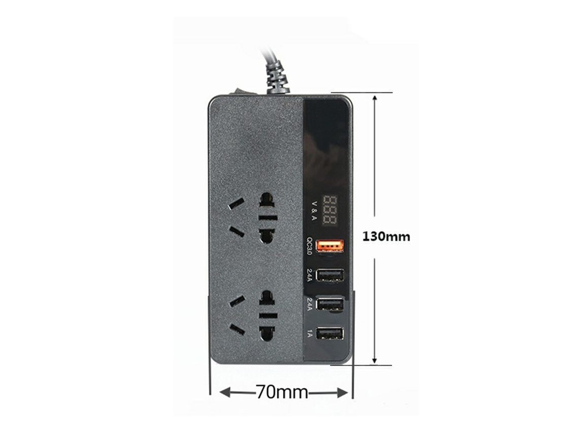 Laxiscreed Inversor De Energia 12v Para Veículos 220v 150w, Ideal Para Automóveis