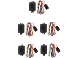 Conjunto de 5 Peças Fiação Chicote para Ventilador Elétrico para Retrovisor Lateral de Carro