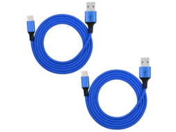 Cabo Usb c LAXISCREED de Nylon Trançado Liga Leve Rápido