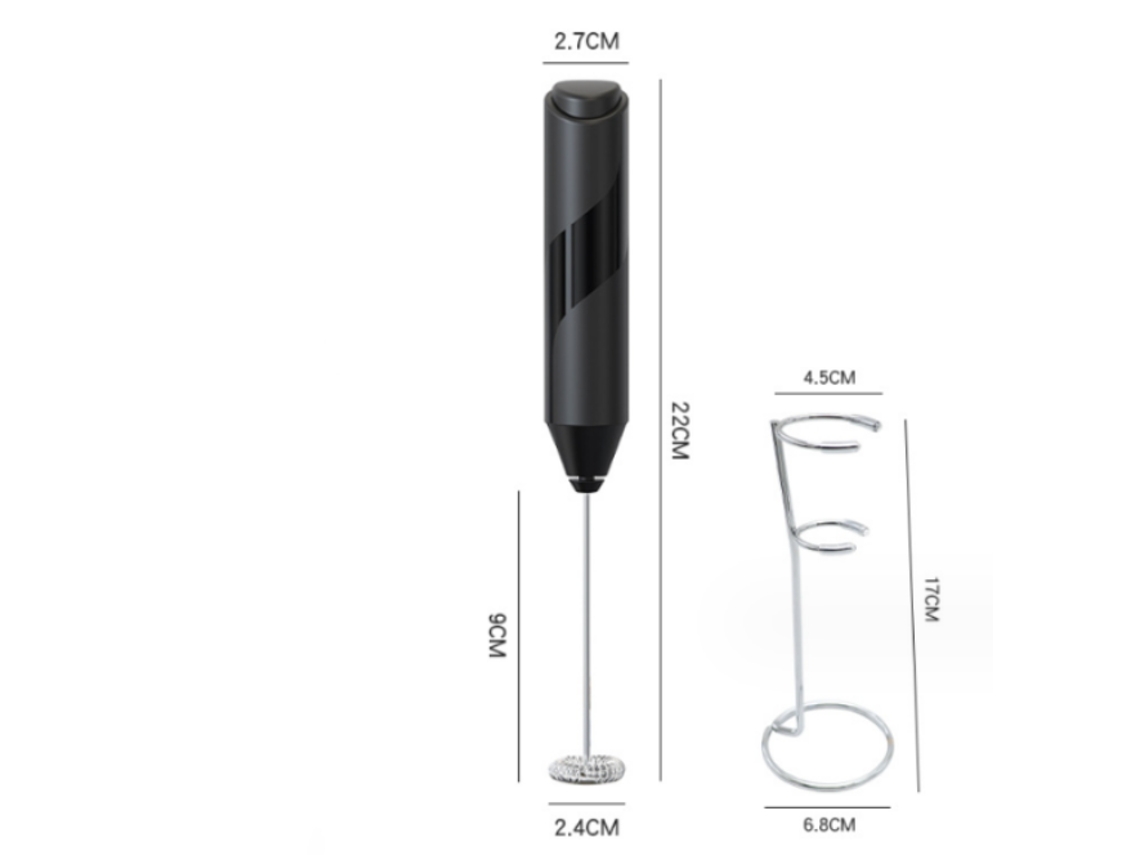 Espumador De Leite Elétrico Para Cappuccino, Latte, À Bateria
