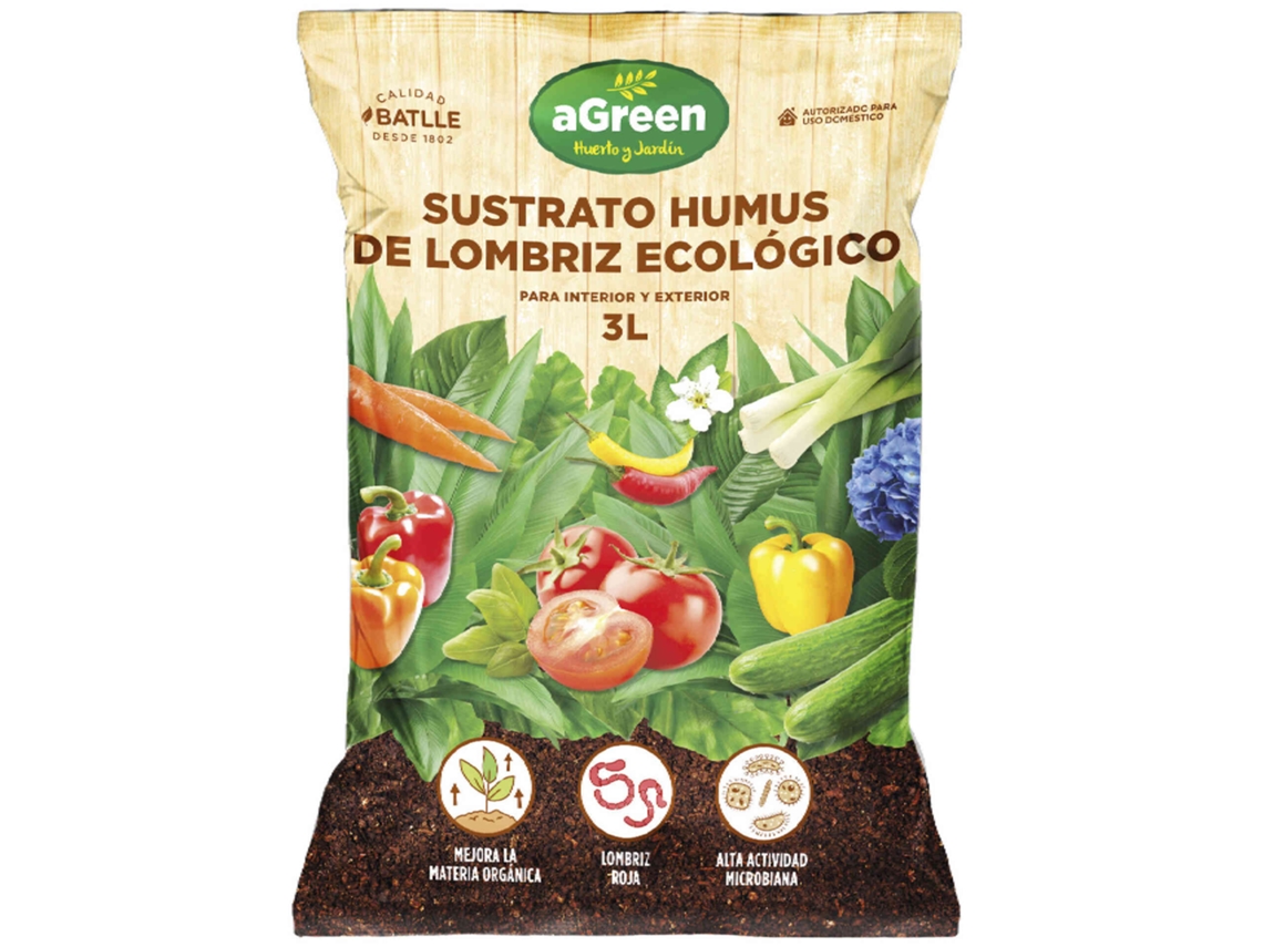 Substrato Hummus de Minhoca AGREEN emb. 3 lt
