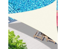 Painel Solar Impermeável - Pano De Sombra Triangular - 95% Proteção Uv - Respirável - 3 X 3 X 3 M - Anéis D Sustentáveis Aço Inoxidável