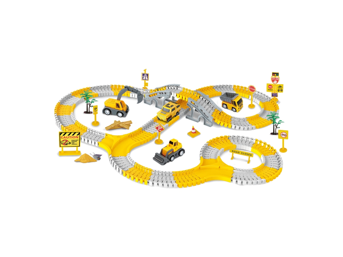 Primerox brinquedos de Blocos de Pista de Carro Educativo Diy para Crianças Desenvolvimento Cerebral Tipo 1