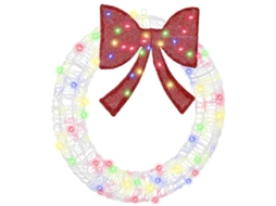 Conjunto 1 Decoração De Natal Vidaxl Multicolorido Acrílico (76 X 76 X 8,5 Cm)