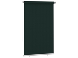 Maison Exclusive - Estore De Rolo Para Exterior 145 (l) X 230 (a) Cm Verde-escuro Hdpe