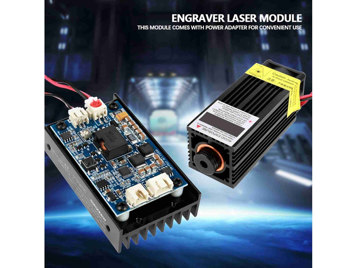Módulo Laser Azul com Dissipador de Calor 450nm