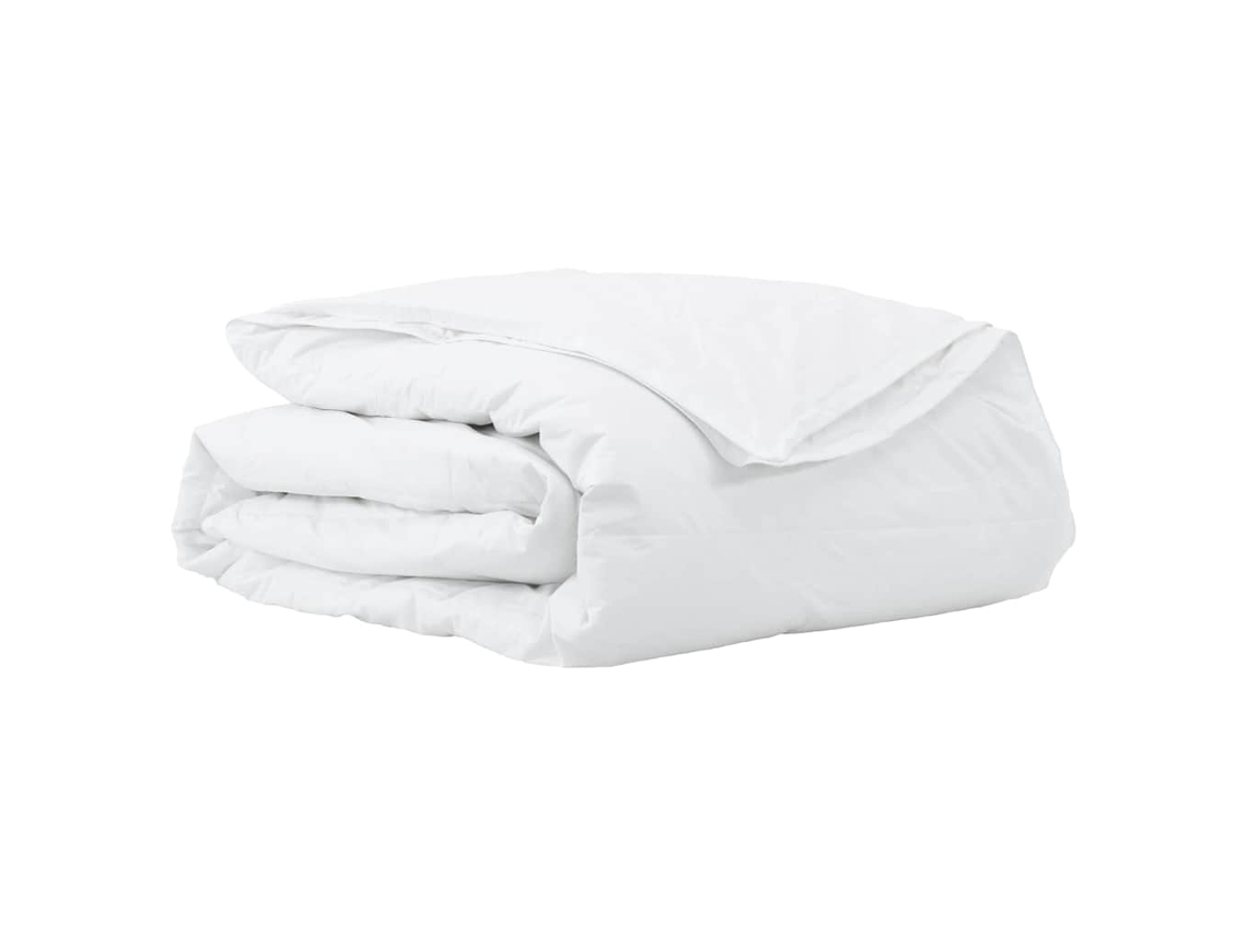 Cobertores E Edredons Vidaxl Branco Algodão (260x220 Cm)