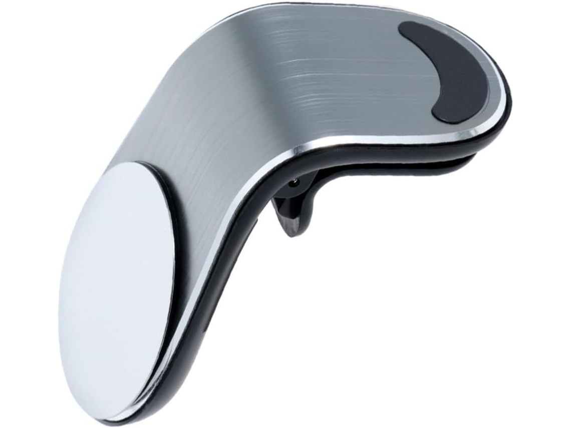 Suporte Magnético Para Celular Veicular Em Abs Prateado