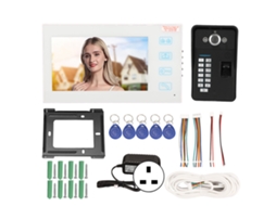 Sistema Intercomunicador Tft 7 Polegadas Com Impressão Digital