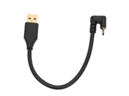 Cabo Usb 3.0 5gbps Macho Am-c Para Type-c U Forma Cotovelo Abs Para Carregamento E Sincronização De Dados 1m