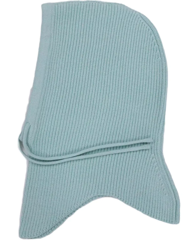 Sparsil Unisex Tricô K Cashmere Capuz Pescoço Gola Chapéu Cabeça Zíper Gorro Grosso Homens Mulheres Cor Sólida Chapéu Elástico Ajustável 11 Novo Verde