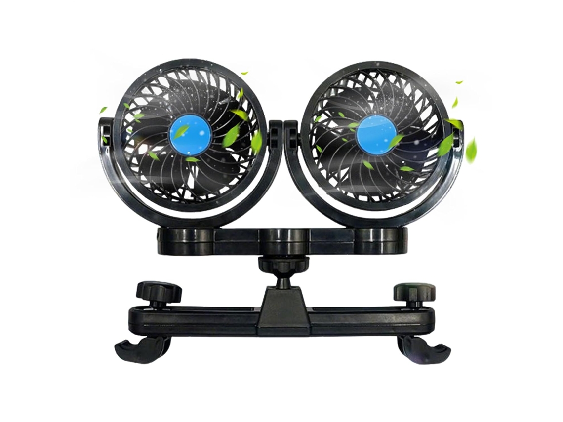 Ventilador Potente Para Carro, Refrigerador Portátil Ajustável