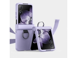 Capa De Celular Ultrafina Com Toque De Pele E Dobradiça Para Xiaomi Mix Flip
