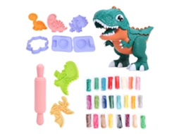 Primerox massa de Modelar 24 Cores Dinossauro Diy com Moldes Brinquedo Infantil Presente