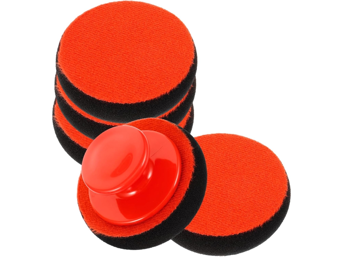 Kit De Almofada Aplicadora De Cera Automotiva, Esponja Para Polimento De Móveis E Outros Objetos.