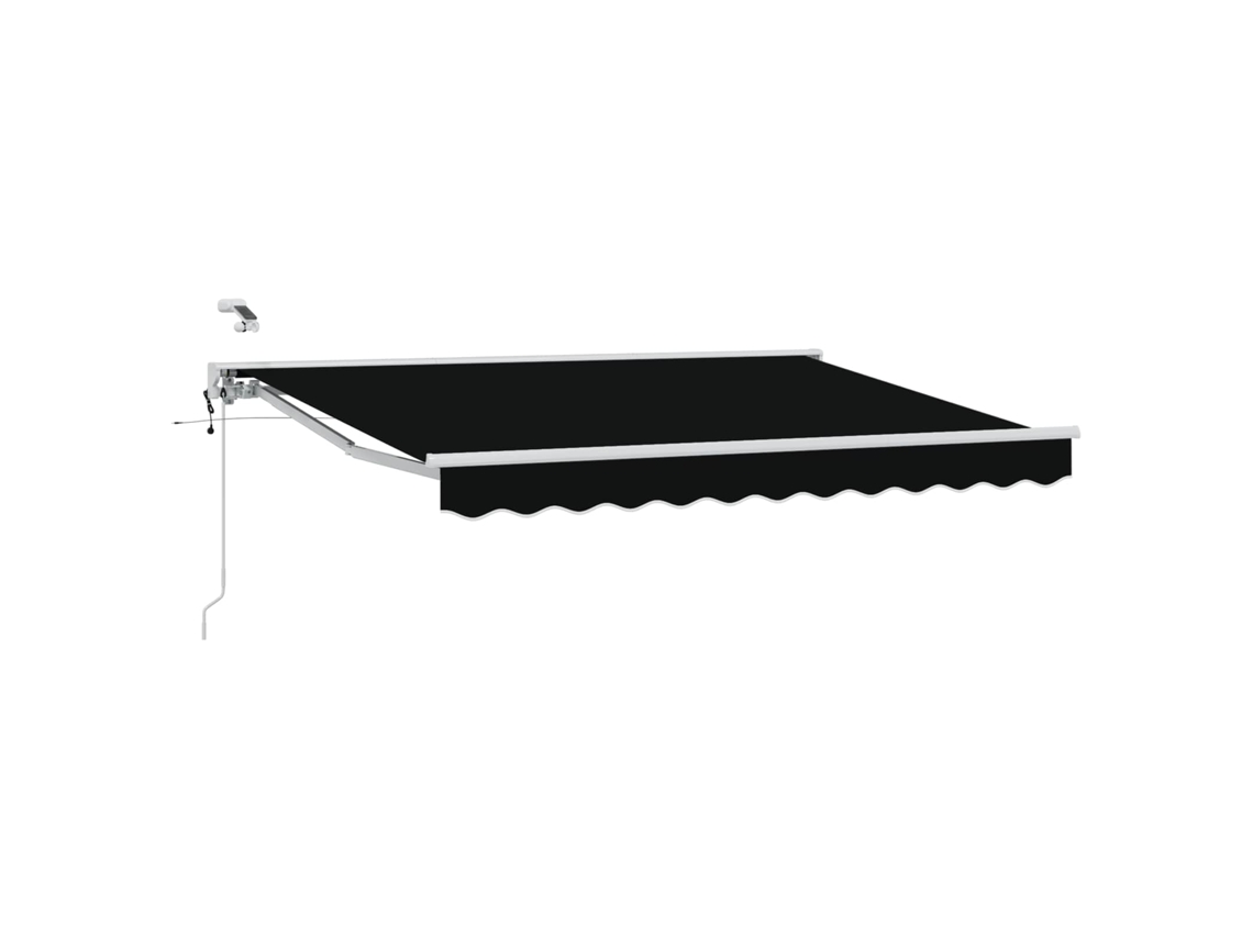 Conjunto 1 Sombra Externa Vidaxl Preto Alumínio (3 X 2,5 M)