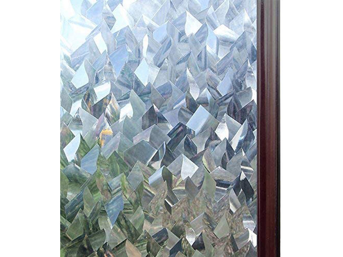 Película Para Janelas Que Oferece Privacidade, Película Decorativa 3d Com Efeito Vitral, Sta