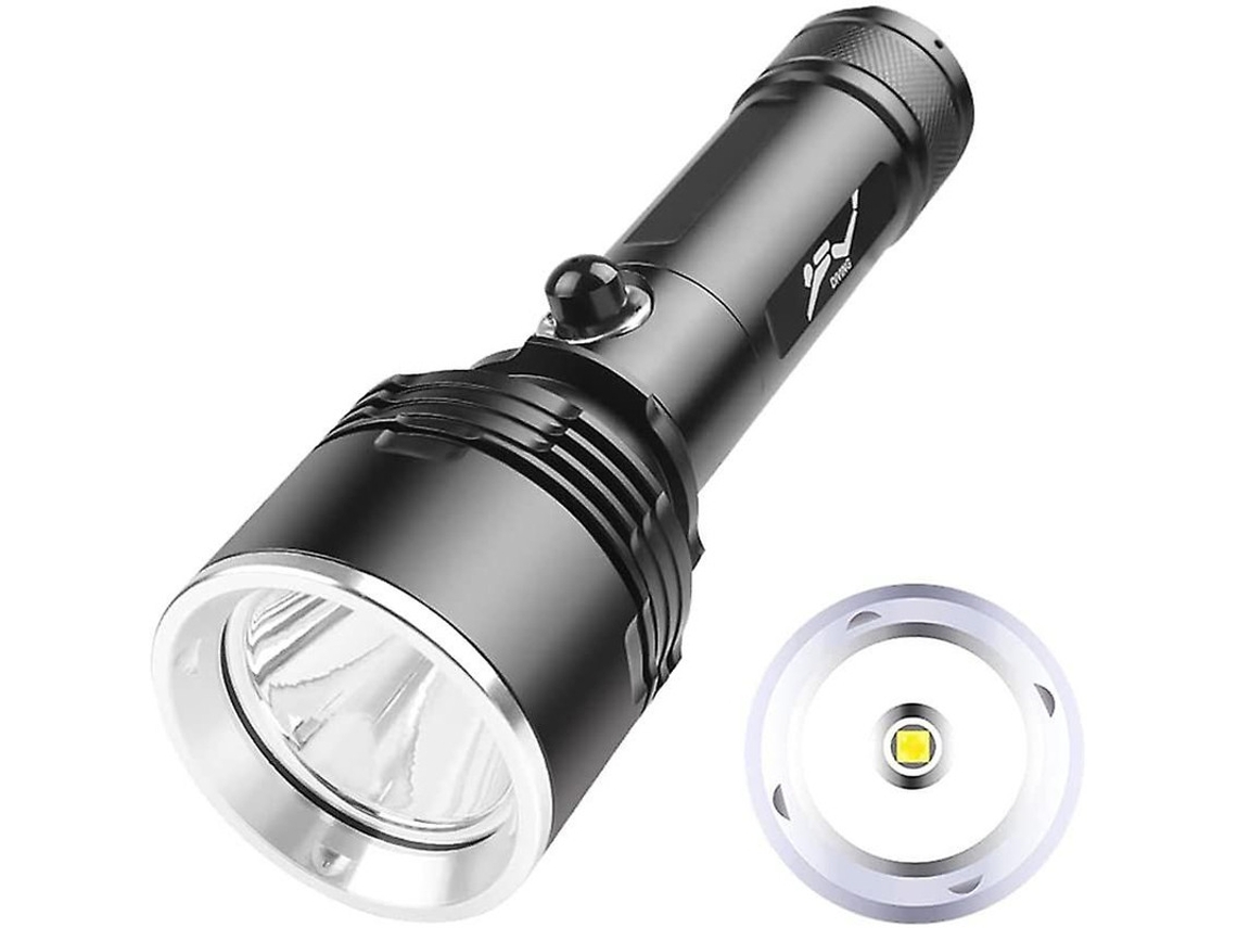 Dive Torch 3000 Lumen Xhp70 Led Luz de Segurança Submersível para Mergulho com 3 Modos Tocha Profissional Subaquática 150 Bisbisous VIGA EUROPE